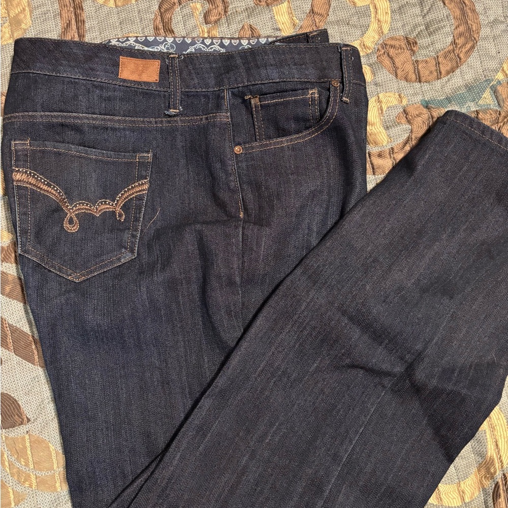 Bandolino Blue Denim with Embroidered Detail boot cut